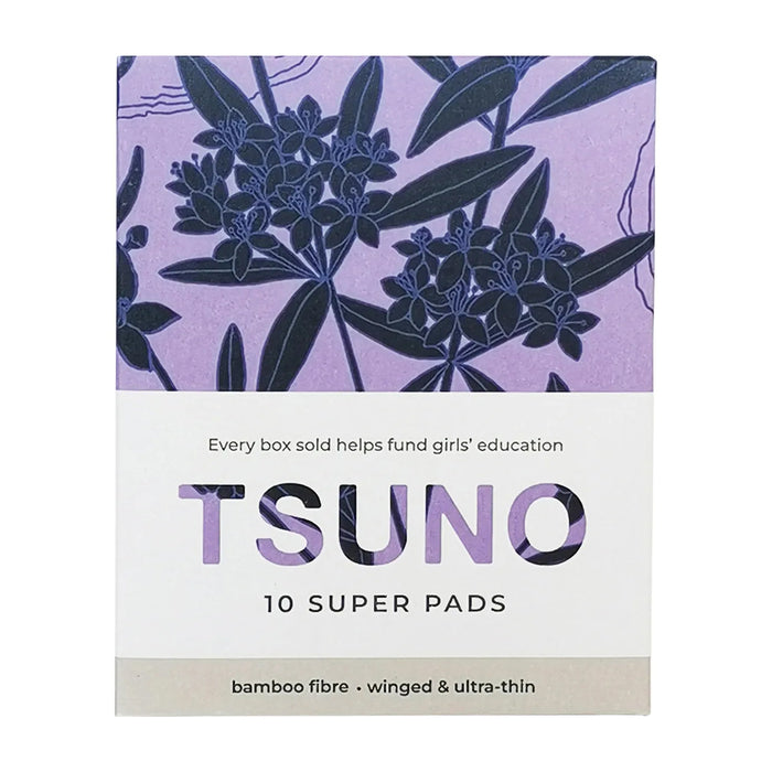 TSUNO Natural Bamboo Pads Super Winged & Ultra Thin 10pk Wicked NRG