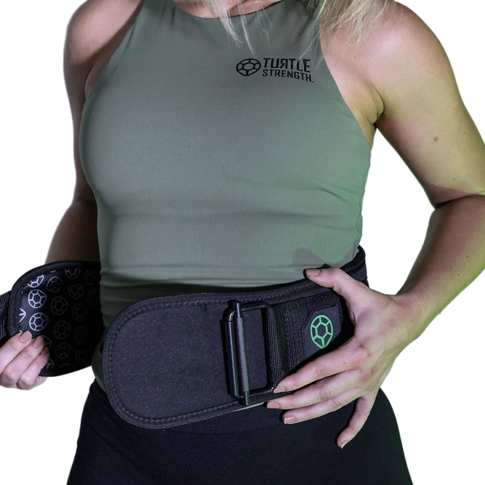 TURTLE STRENGTH  WEIGHT LIFTING BELT- BLACK a Wicked NRG