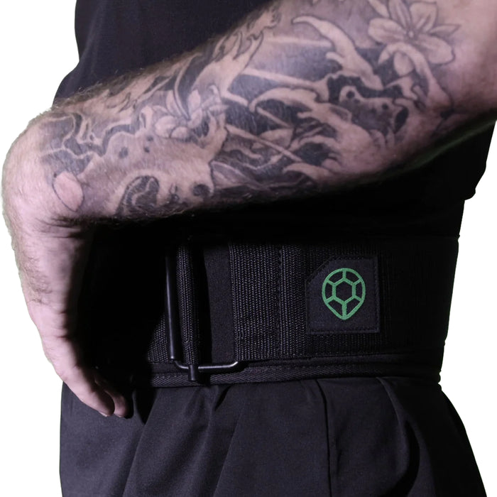 TURTLE STRENGTH  WEIGHT LIFTING BELT- BLACK b Wicked NRG