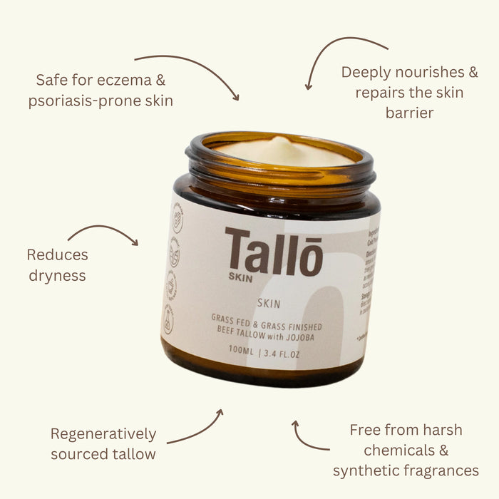 Tallo Skin Organic Tallow Cream - Skin 100ml a Wicked NRG