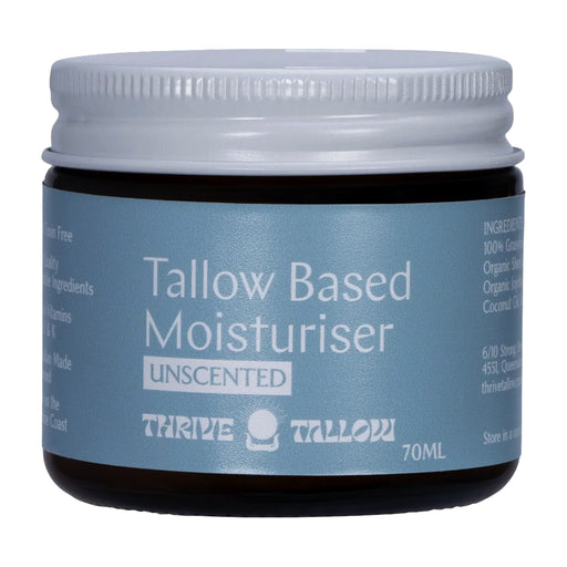 Thrive Tallow, Tallow Based Moisturiser Unscented 70ml Wicked NRG