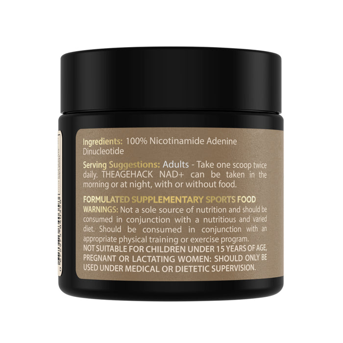 The Age Hack NAD+ 15g Ingredients Wicked NRG