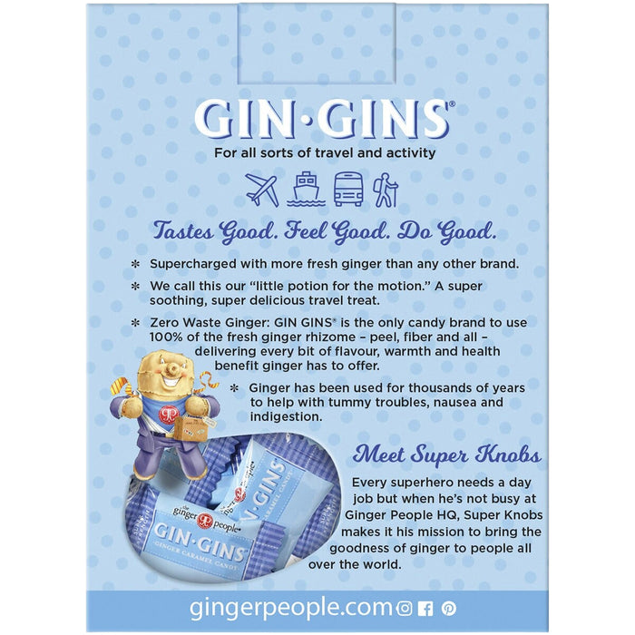 The Ginger People Gin Gins Super Strength ginger candy 84g a Wicked NRG