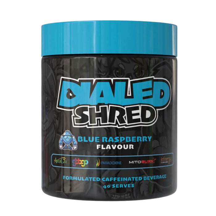 The X Athletics Dialed Shred Blue Raspberry 40 Serves, Wicked NRG