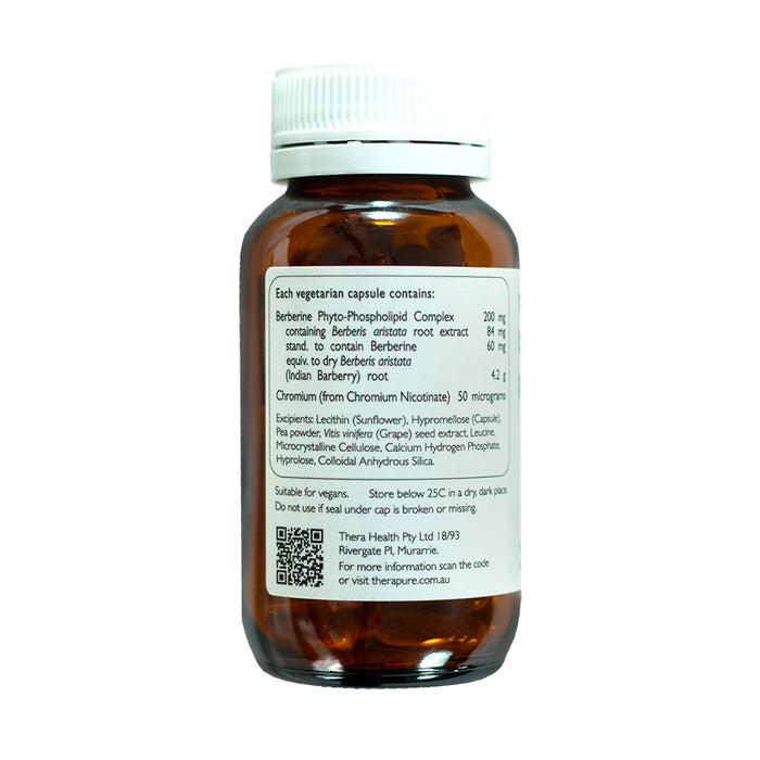 Therapure My Berberine Plus 60 Capsules Nutritional Panel Wicked NRG