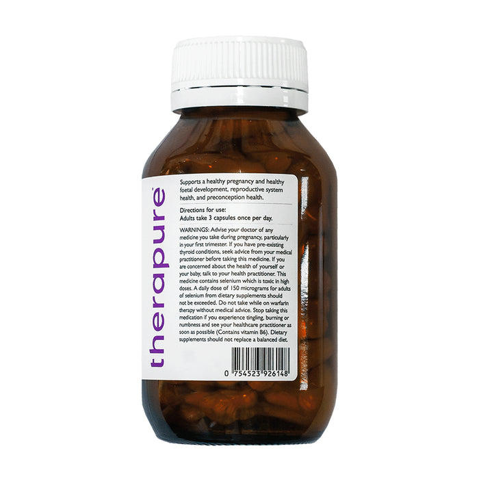 Therapure My Prenatal Methyl MTHFR Wellbeing  90 Capsules Directions Wicked NRG