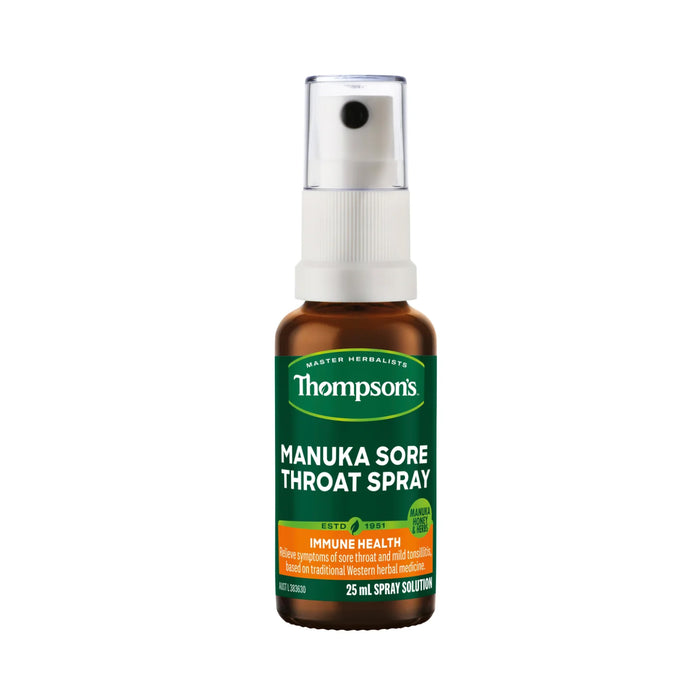 Thompson's Manuka Sore Throat Spray 25ml Wicked NRG