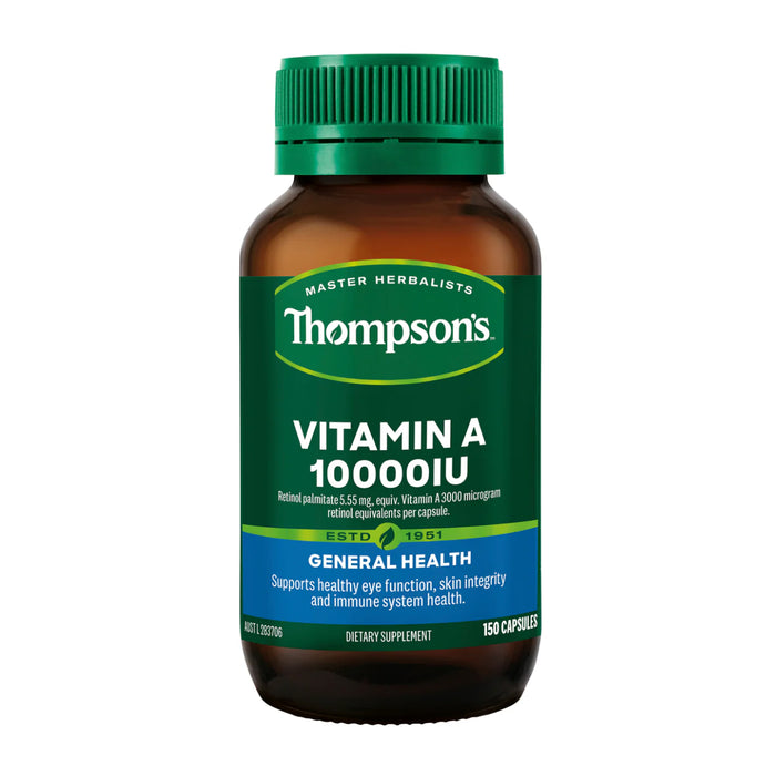 Thompson's Vitamin A 10000IU 150 Capsules Wicked NRG