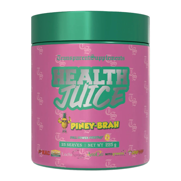 Transparent Supplements Health Piney-Brah Juicy 25 Serves 225g Wicked NRG