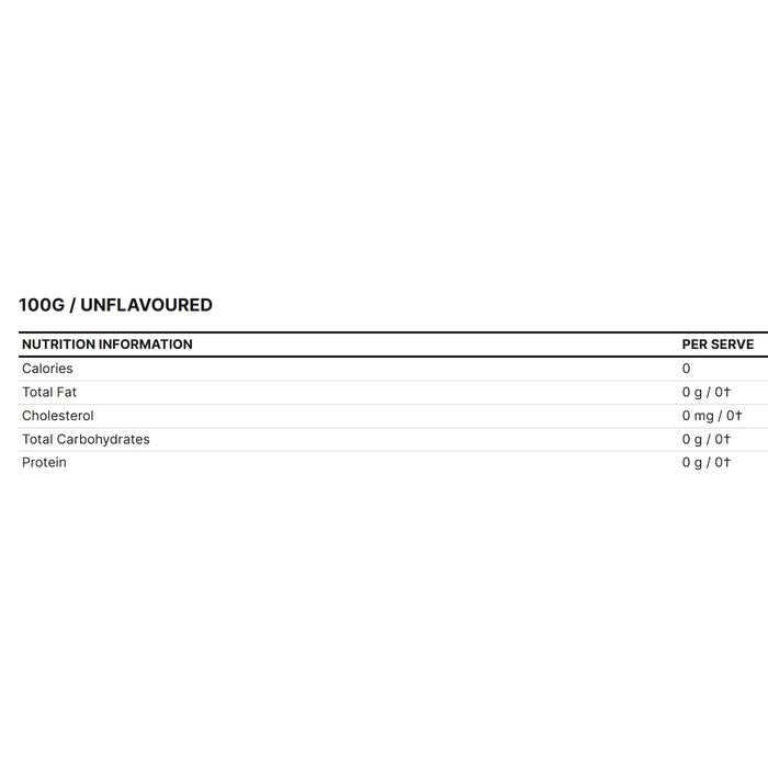 EHP Labs Acetyl L-Carnitine 100g Nitritional  Panel Wicked NRG
