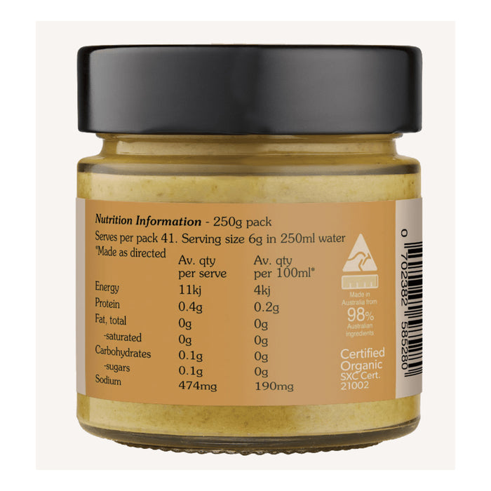 Urban Forager, Organic Chicken Stock Concentrate, 250 Grams, Nutritional Panel, 2 , Wicked NRG