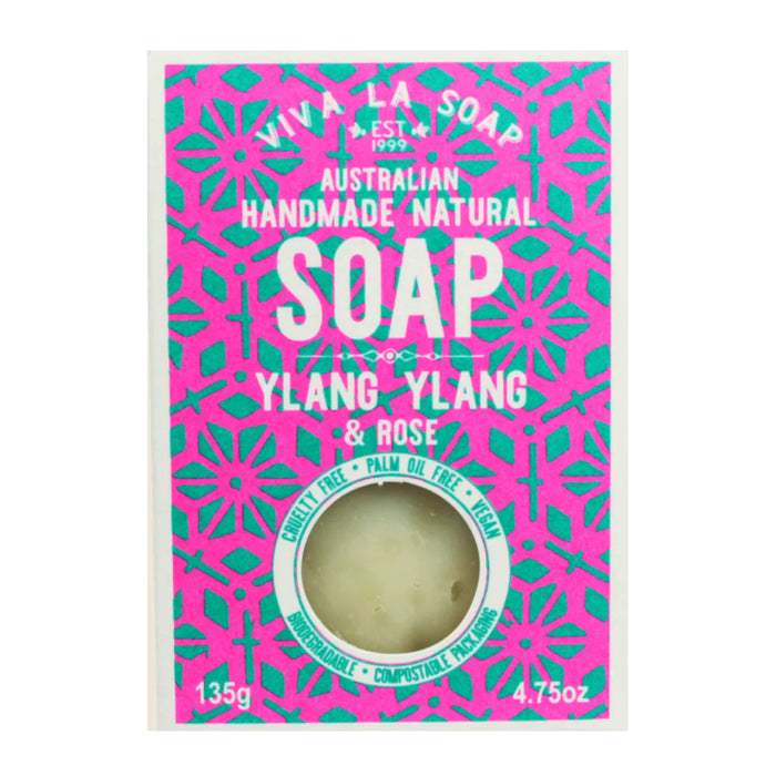 VIVA La Body Ylang Ylang Rose Natural Soap 135gm Wicked NRG