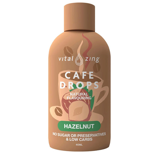 Vital Zing Cafe Drops Hazelnut - 40ml  Wicked NRG