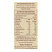 Vital Zing Cafe Drops Vanilla - 40ml Nutritional Panel Wicked NRG