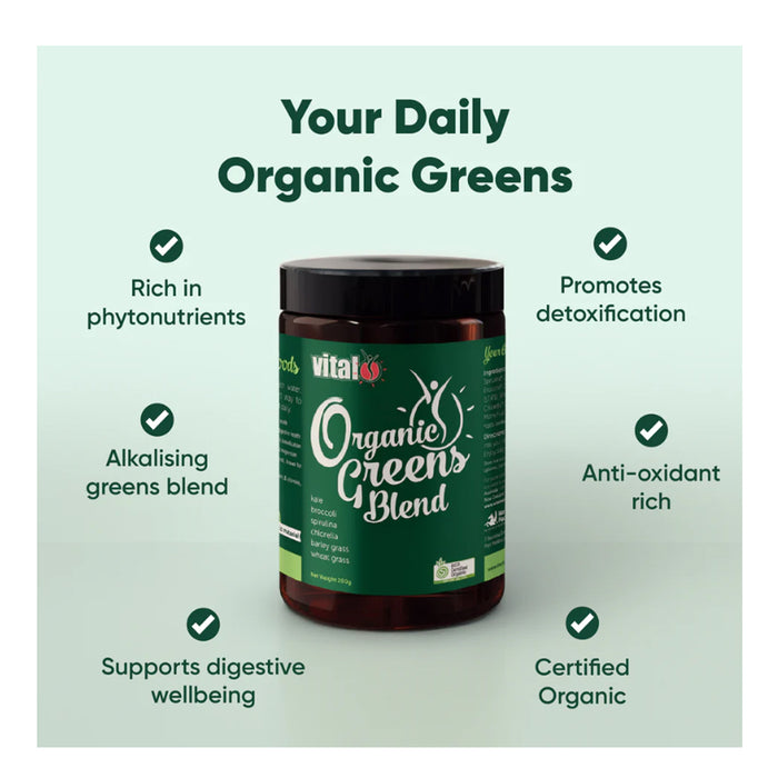 Vital Organic Greens 200gm Ingredients Wicked NRG