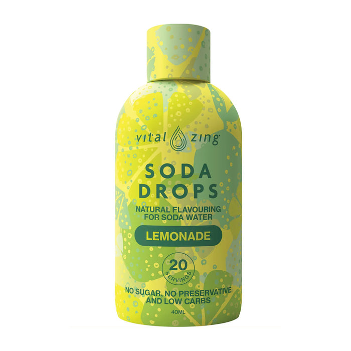 Vital Zing Water Drops Lemonade 45ml, Wicked NRG
