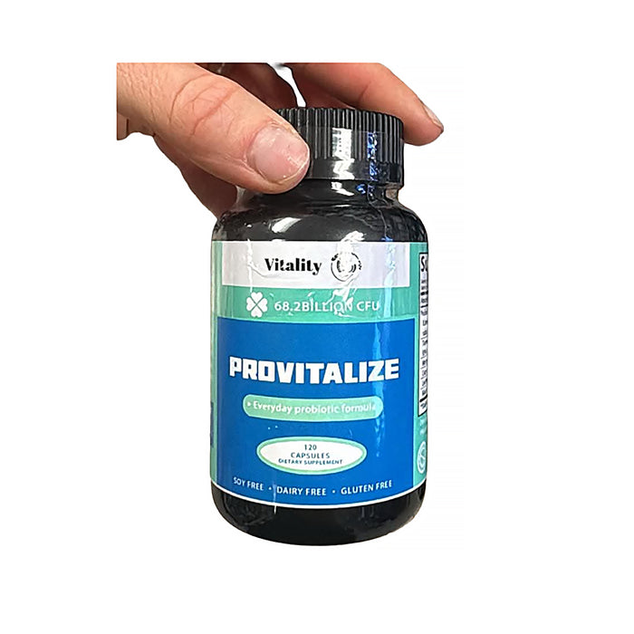 Vitality Provitalize Probiotics - Gut Microbiome Balance 120 Capsules, Wicked NRG