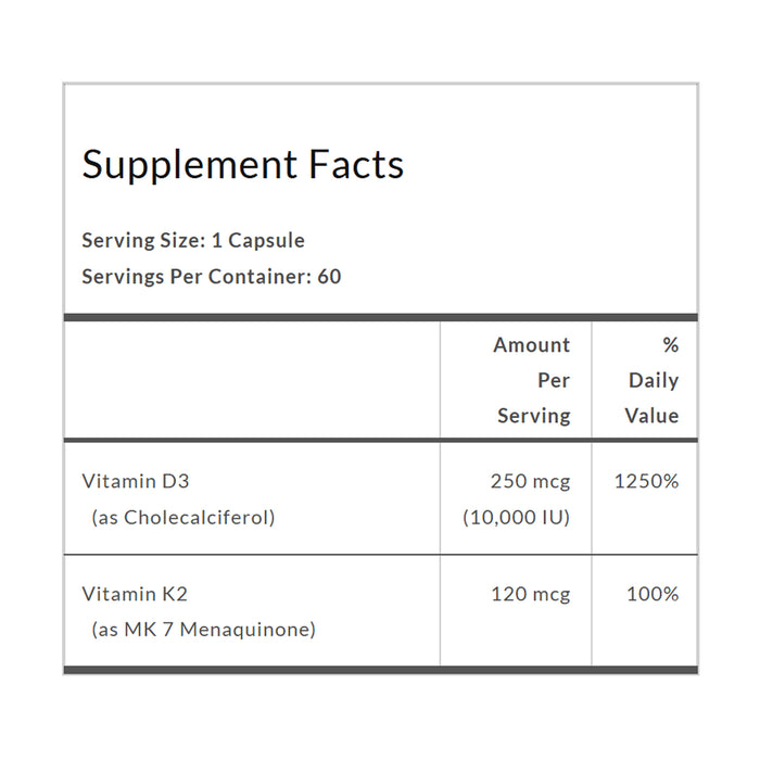 Bronson Vitamin K2 MK-7 Plus Vitamin D3 Extra Strength Is stocked at Wicked NRG in Darwin, 