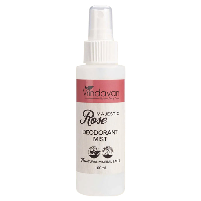 Vrindavan Deodorant Mist Majestic Rose 100ml Wicked NRG