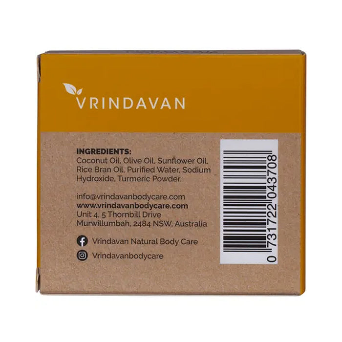 Vrindavan Turmeric Soap 110g Ingredients Wicked NRG