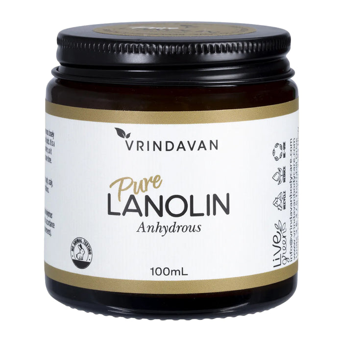 Vrindavan, Pure Lanolin Anhydrous, 100ml, Wicked NRG