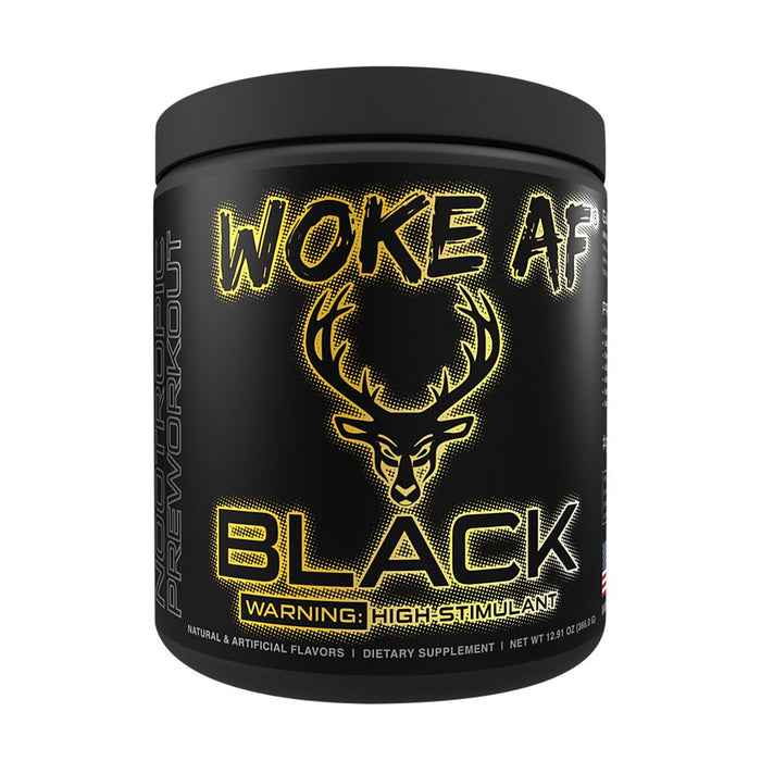 WOKE AF BLACK - High Stimulant Pre-Workout , Swole Whip, 357 grams, 30 serves, Wicked NRG