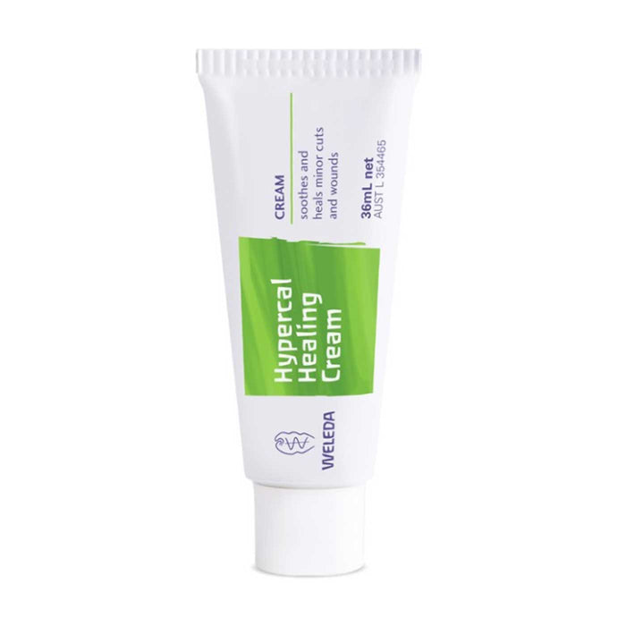 Weleda Hypercal Healing Cream, 36ml, Tube, soothes cuts, grazes, minor burns, Stocked by Wicked NRG, Darwin