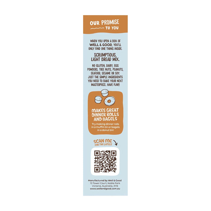 Well and Good Buckwheat & Chia Bread Mix 360g Ingredients Wicked NRG