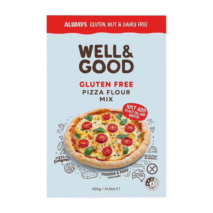 Well and Good Gluten Free Pizza Flour Mix 420g Wicked NRG