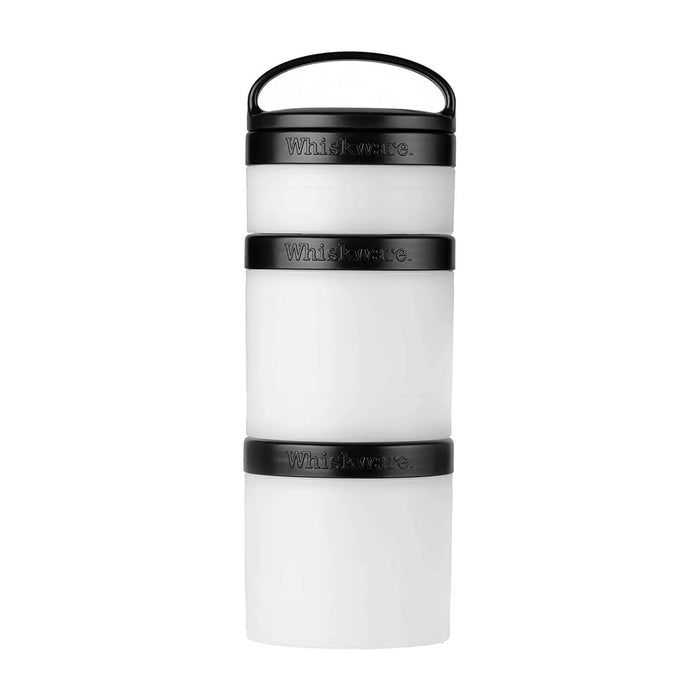 Whiskware Classic Color Snack Containers White and Black Wicked NRG