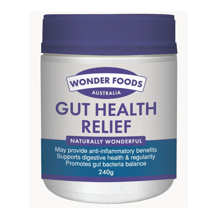 Wonder Foods Gut Health Relief Yucca & Slippery Elm 240 Grams Wicked NRG