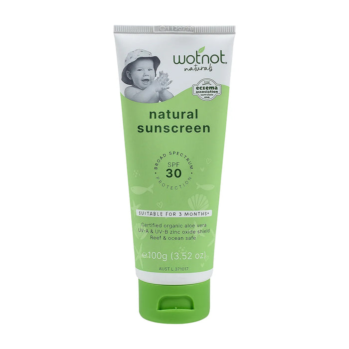 Wotnot Naturals 30 SPF Natural Baby Sunscreen 100g Wicked NRG