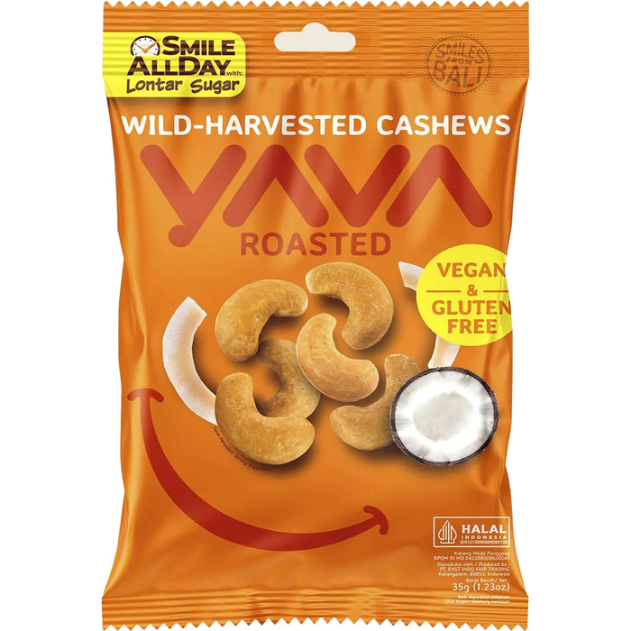 Yava Wild-Harvested Cashews Roasted 35g Wicked NRG