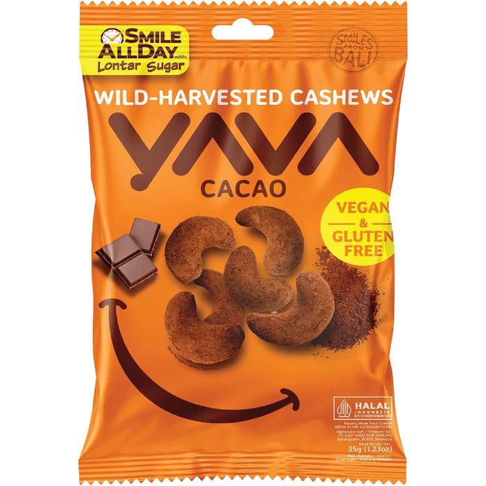 Yava Wild-Harvested Cashews Cacao 35g Wicked NRG