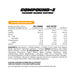 Zombie Labs Compound Z Passion Mango Mayhem 40 Serves Nutritional Panel, Wicked NRG