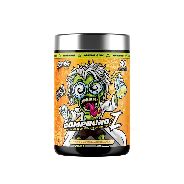 Zombie Labs Compound Z Passion Mango Mayhem 40 Serves, Wicked NRG