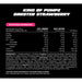 Zombie Labs KING OF PUMPZ Non-Stim Pre-Workout Sinister Strawberry Gummy Nutritional Panel Wicked NRG