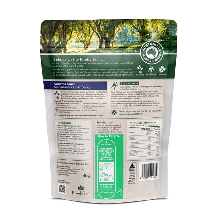 WickedNRG Darwin Brookfarm Muesli