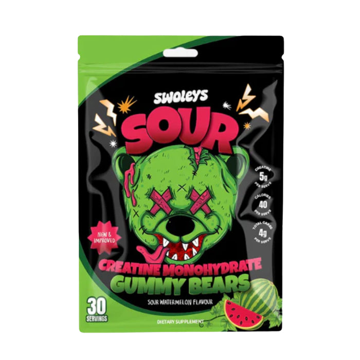 swoleys creatine monohydrate gummies Sour Watermelon 30 Serves Wicked NRG