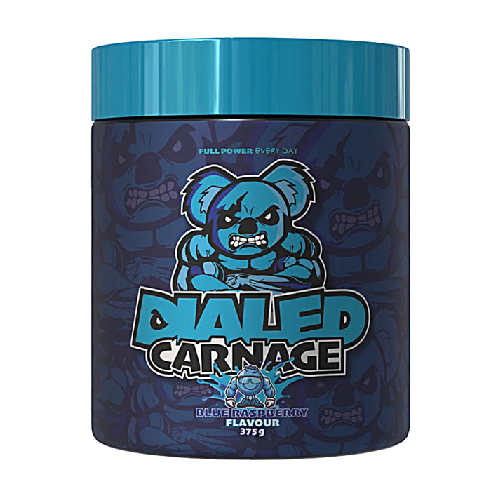 xathletics Dialed Carnage Creaming Blue Raspberry 25 Serves 375 Grams Wicked NRG
