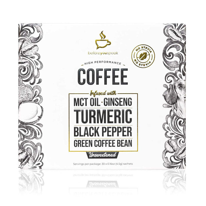 Before you speak High Performance,  7 Serves, MCT, Turmeric, Bullet Proof Coffee, Wicked NRG