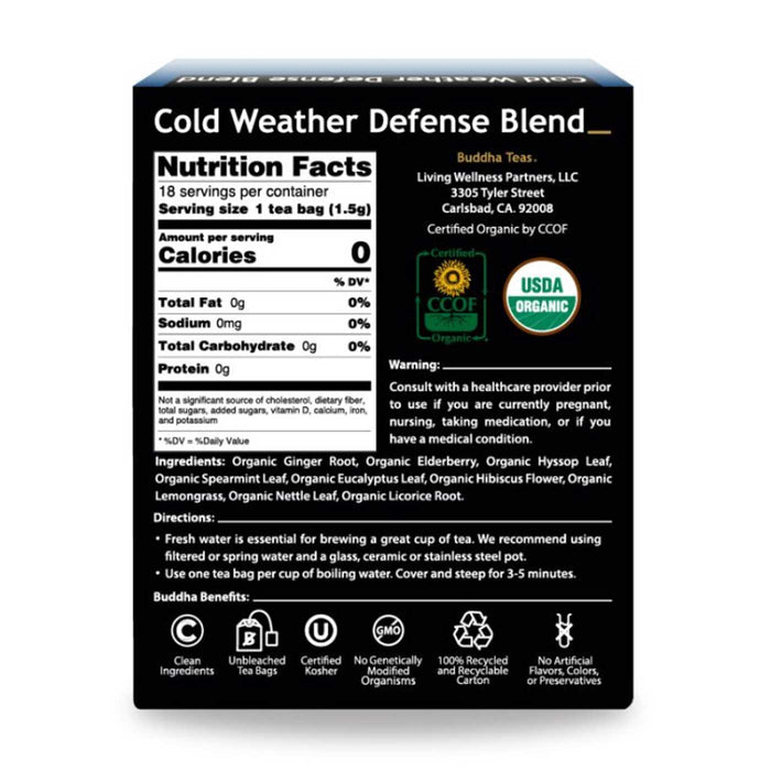 Buddha Teas Organic Cold Weather Defence Blend