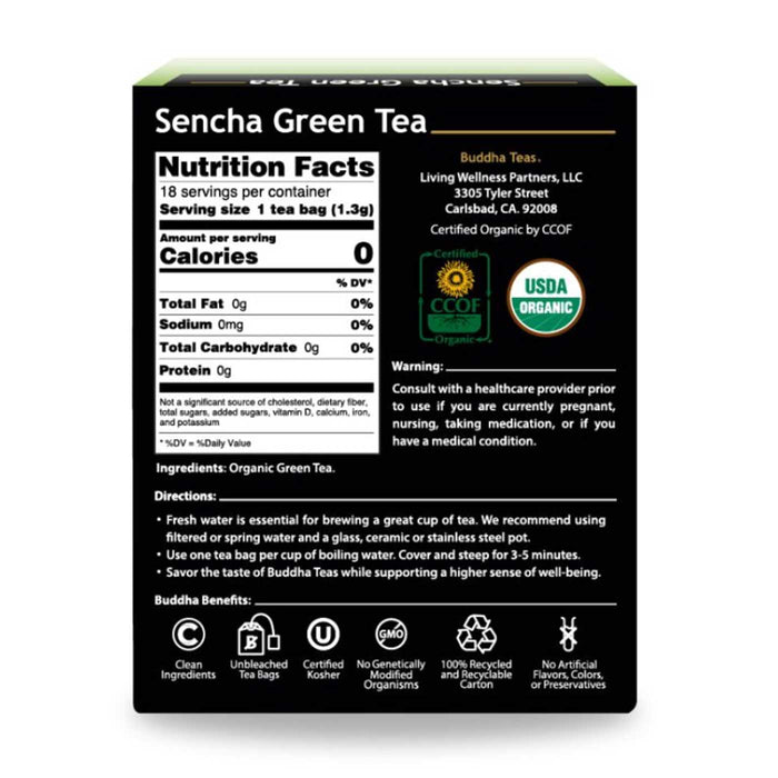 Buddha Teas Organic Sencha Green Tea