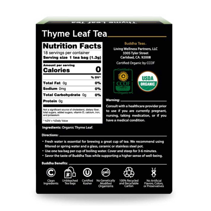 Buddha Teas Organic Thyme Leaf Tea
