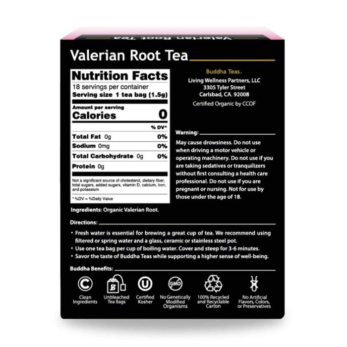 Buddha Teas Organic Valerian Root Tea