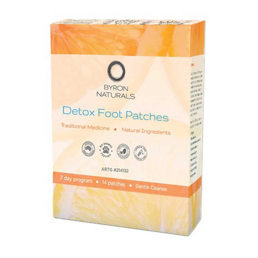 Byron Naturals Detox Foot Patches available online at Wicked NRG, Darwin, Australia,
