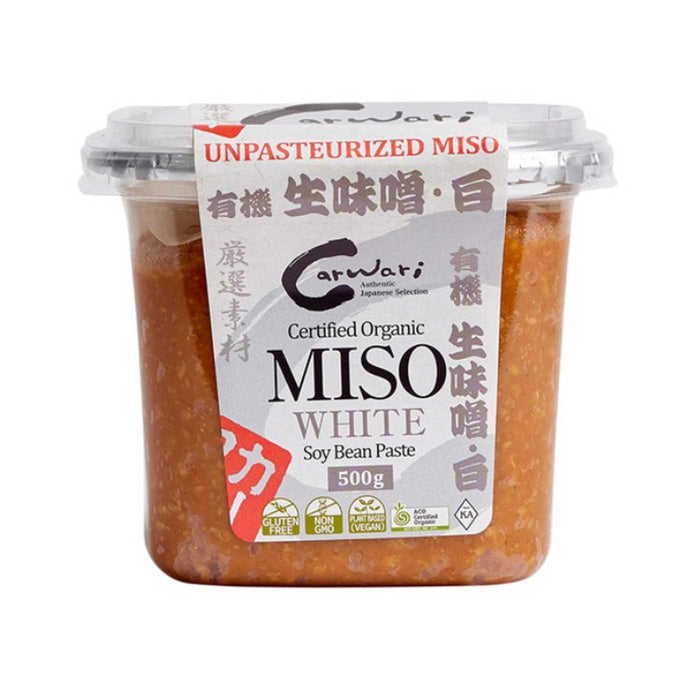 Carwari, Organic Miso Paste, White, 500 Grams, Wicked NRG,