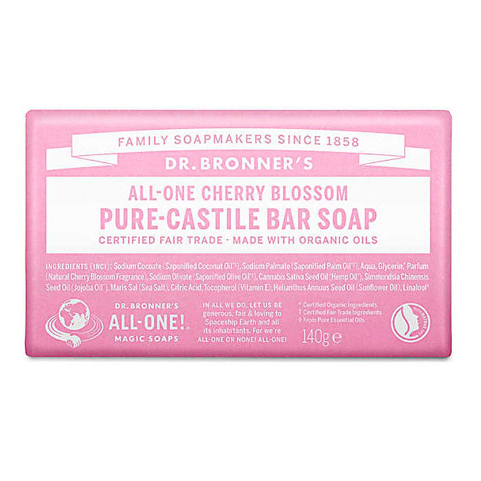 Dr Bronners Pure Castile Bar Soap is stocked at Wicked NRG