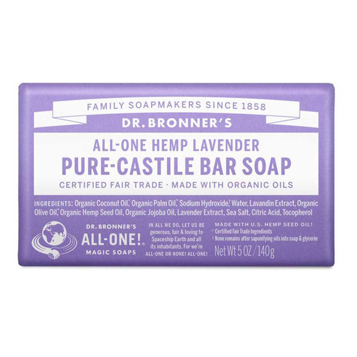 Dr Bronners Pure Castile Bar Soap is stocked at Wicked NRG