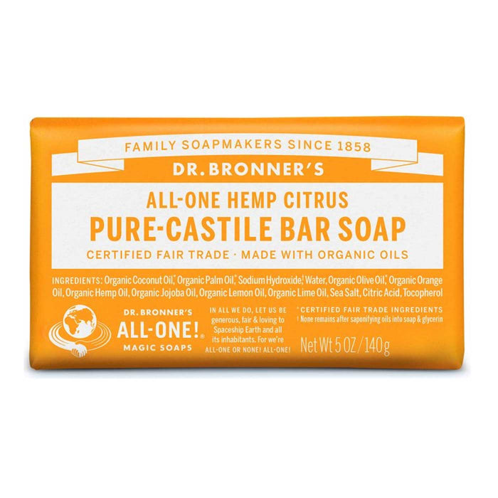 Dr Bronners Pure Castile Bar Soap is stocked at Wicked NRG